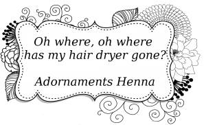 henna tattoo dryer gone missing!